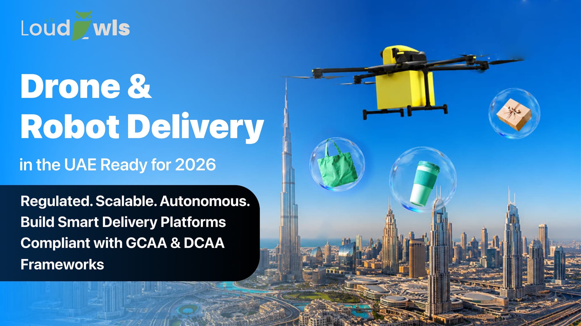 Drone and robot delivery