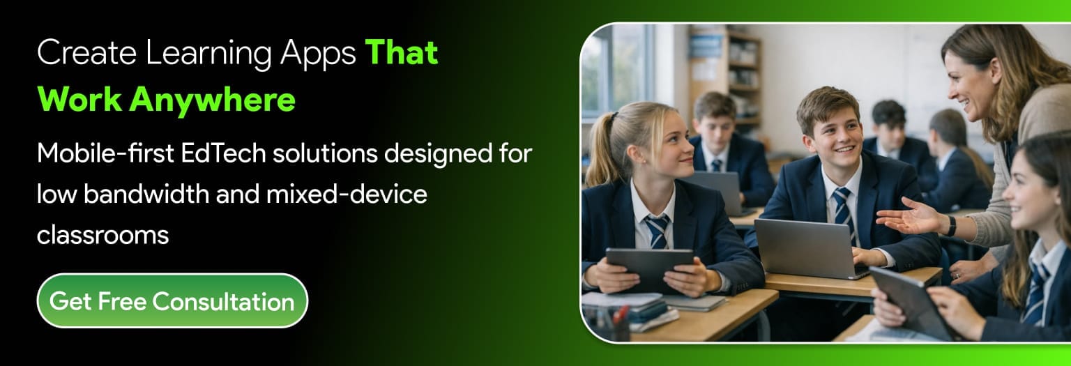 Educational Apps for Low-Bandwidth Networks